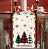 Christmas Table Runner Stain Holiday Decor for Dining Table and Coffee Table