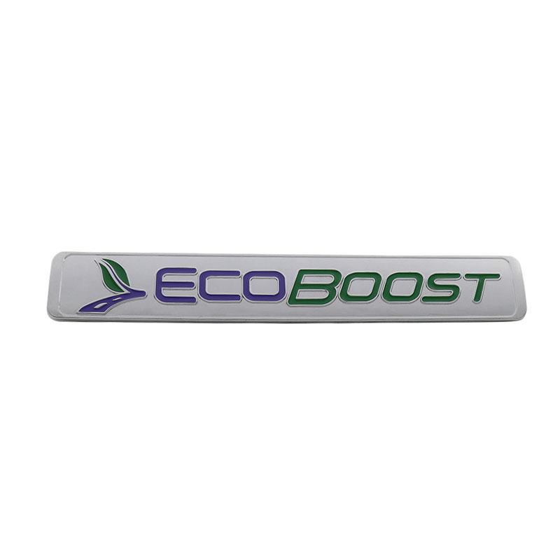 3D Ecoboost Engine for Focus 3 4 Fiesta Kuga Escape Mondeo Edge Ecosport S-MAX Car Hood Fender Trunk Rear Bonnet Nameplate Decal Emblem Badge Sticker
