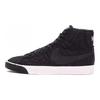 Nike Buty do skateboardingu Blazer Mid Premium Amortyzacja Trwałe Wysokie Damskie Buty do Skateboardingu Czarne Białe 857664-001