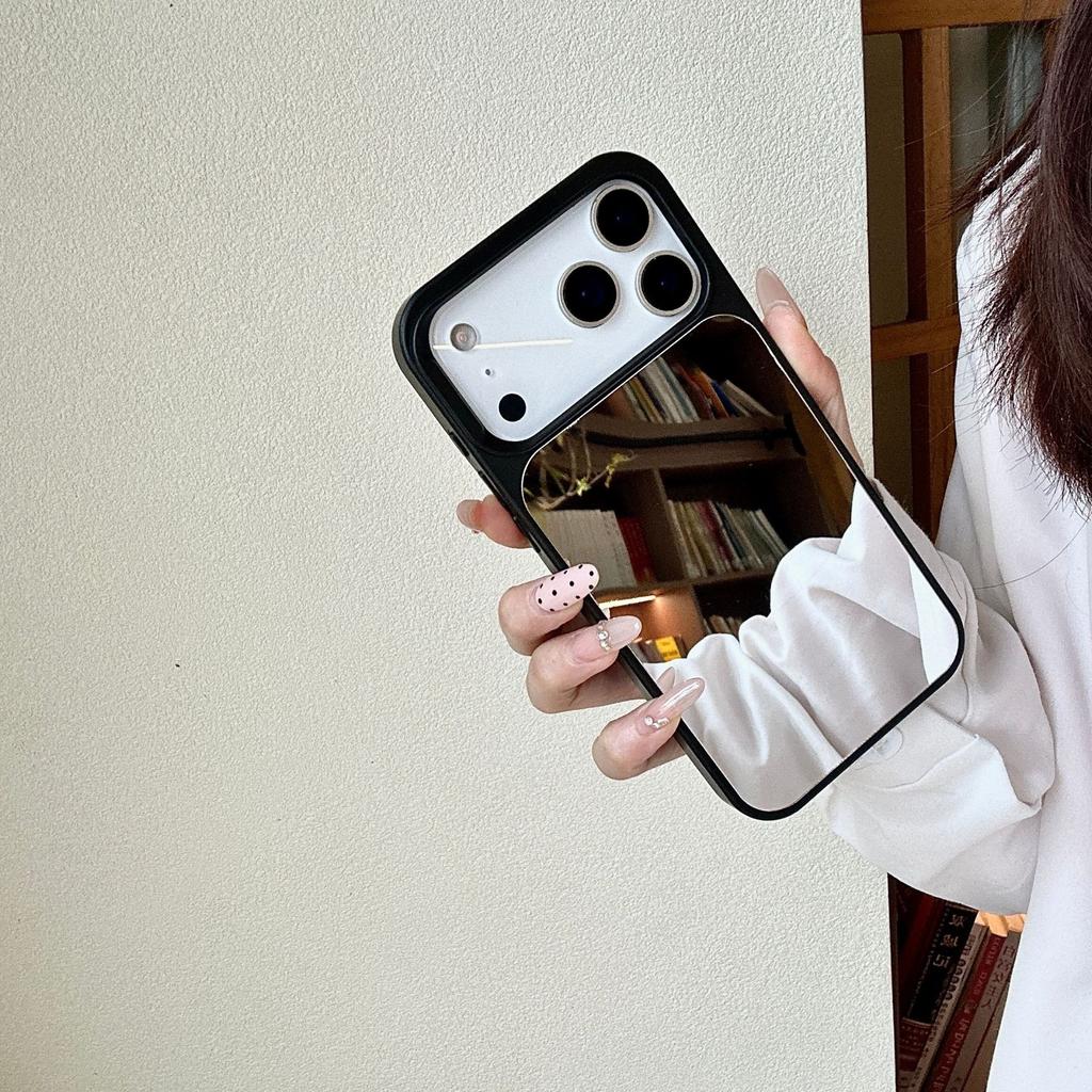 Acrylic Mirror for Apple 17pro Phone Case 17promax Mirror Case 16/15 Touch-up Mirror Case