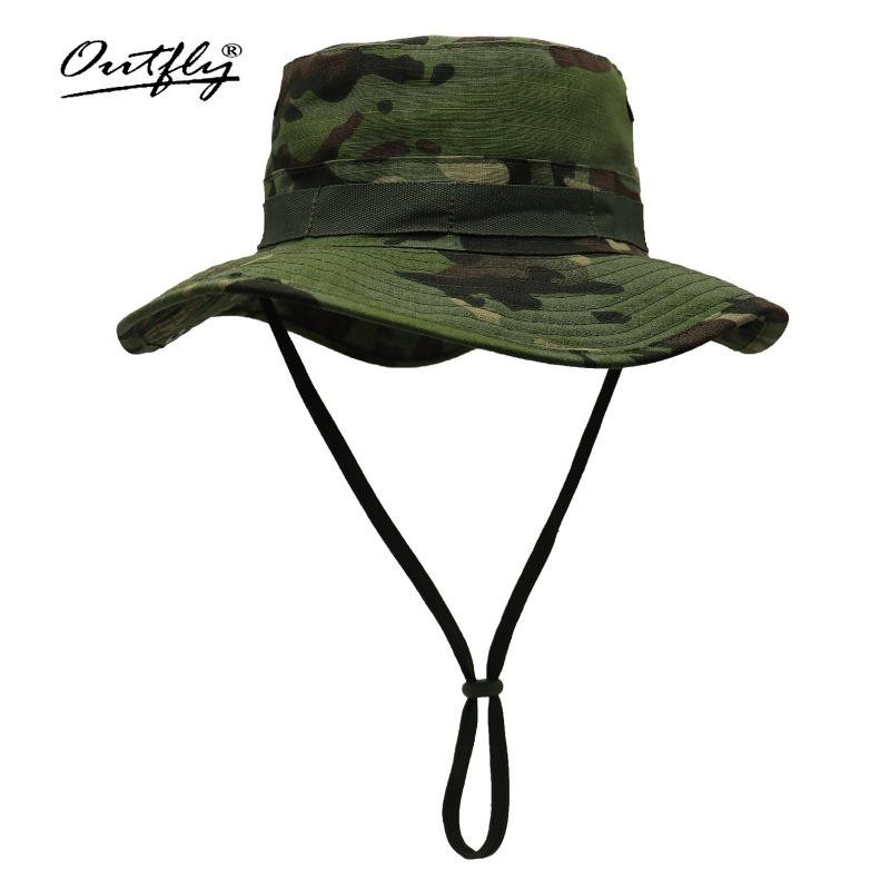 Summer Fishing Outdoor Bucket Hat Sun Protection Mountaineering Breathable Camouflage Sun Hat Hot-selling Penny Hat Camping