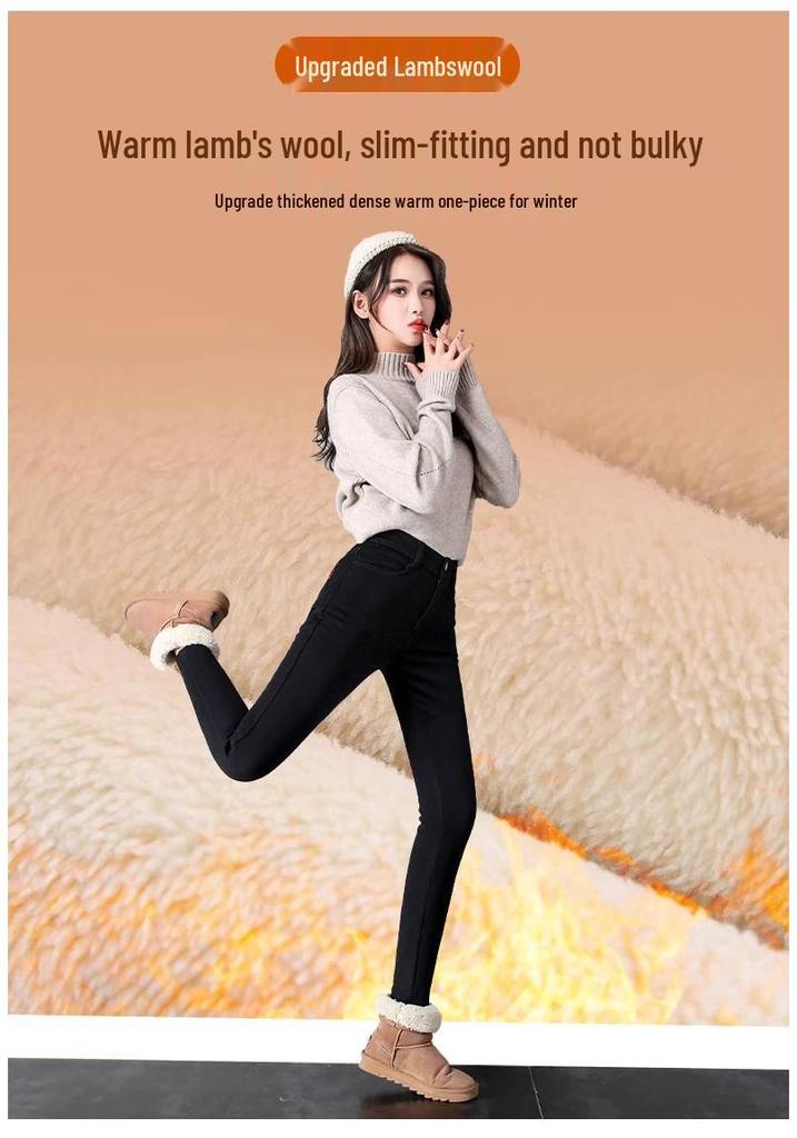 Dicke Baumwoll-Leggings mit Fleece-Futter für Damen – Perfekt für Herbst/Winter, Große Größen erhältlich, Schlankmachender Schnitt, Bequem und Warm