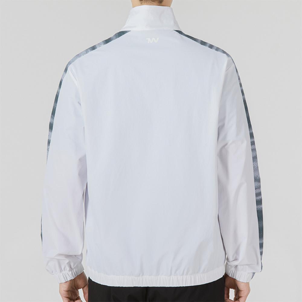 Under Armour Stand Collar Ripple Print Sports Woven Jacket Men Jackets White 22500401-100