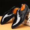 Men's Bright Business Suits Colorful Leather Shoes Hair Stylist Trendy Shoes New Best Man Shoes Patent Leather Nightclubs British Pointed Shoes