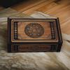 Portable Wood Tarot Cards Box Push Pull Cards Box Gift Case Divination Card Storage Container Witch Decoration Enduring