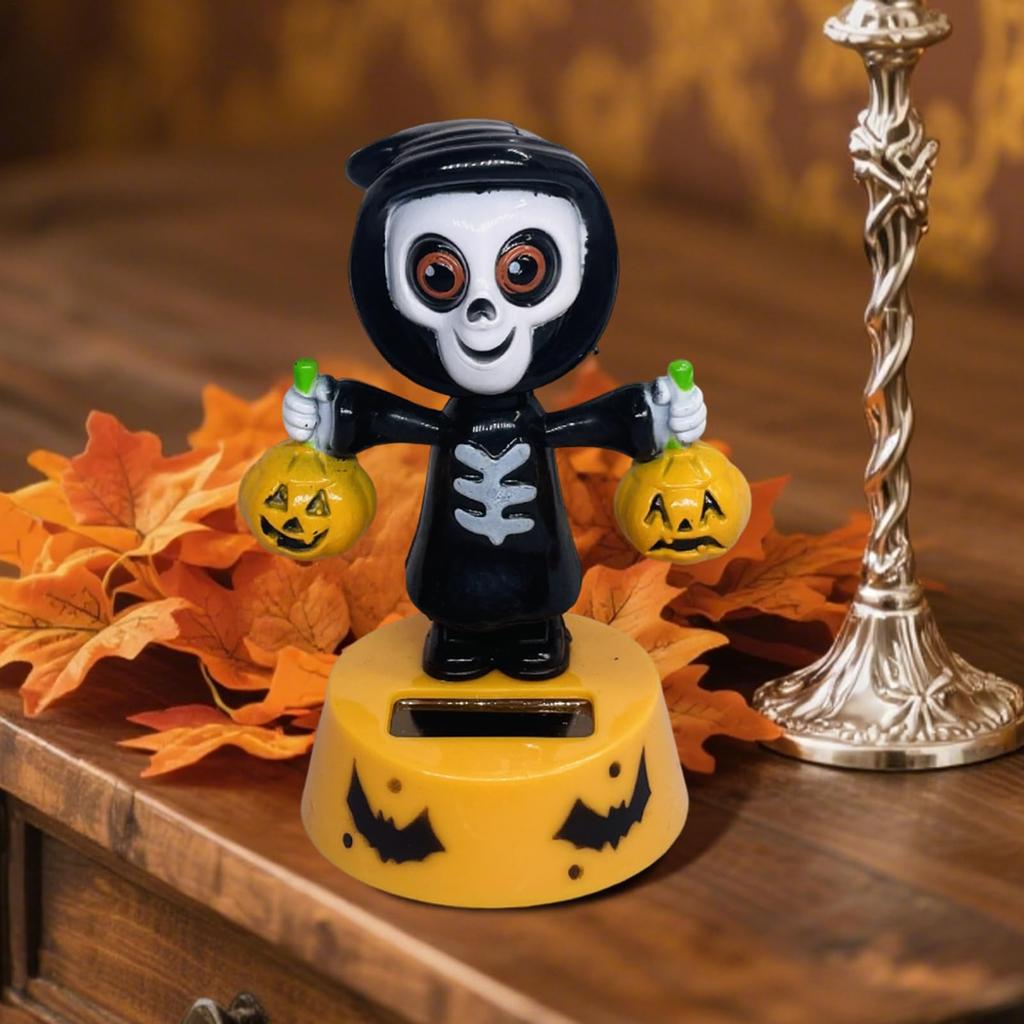 Solar Powered Dancing Figure, Car Swing Dance Toy - Halloween Anime Dashboard Decor for