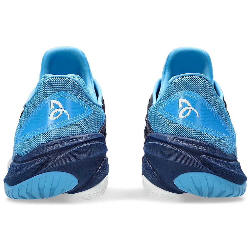 Asics Court FF 3 Novak Blue Expanse Herren-Sneaker Weiß 1041A361-963