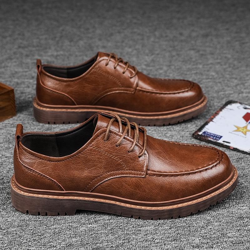 VANDOWEN Handmade Leather Shoes Business Casual Shoes Men Fashion Men Shoes