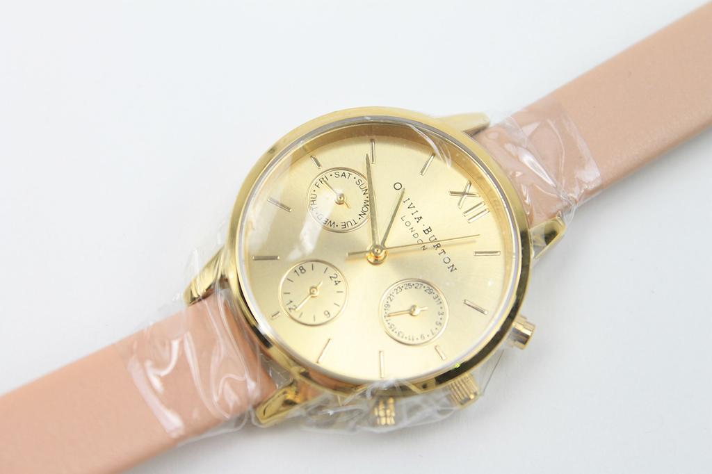 Olivia Burton Leather Analog Watch OB15CGM55 (Used) [Used]