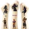 6pcs Fortnite Temporary Face Body Sticker Set Water Transfer Skin Paint Halloween Party Supplies Decor Birthday Gift Kid Friendly Entertaining Fun
