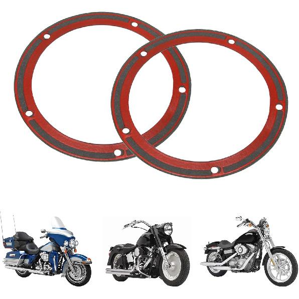 5 Holes Derby Cover Gasket Twin Cam 25416-99X 2PCS for Dyna Touring Softail FLSTF FXD Electra Road Glide Road King Motorcycle