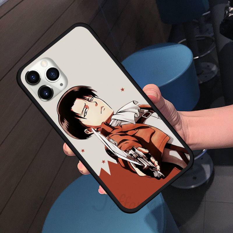 Attack On Titan Anime COMIC Phone Case For Iphone 7 8 12 11 XR XS Pro Max Mini Plus Soft Silicone Cover Shell Funda