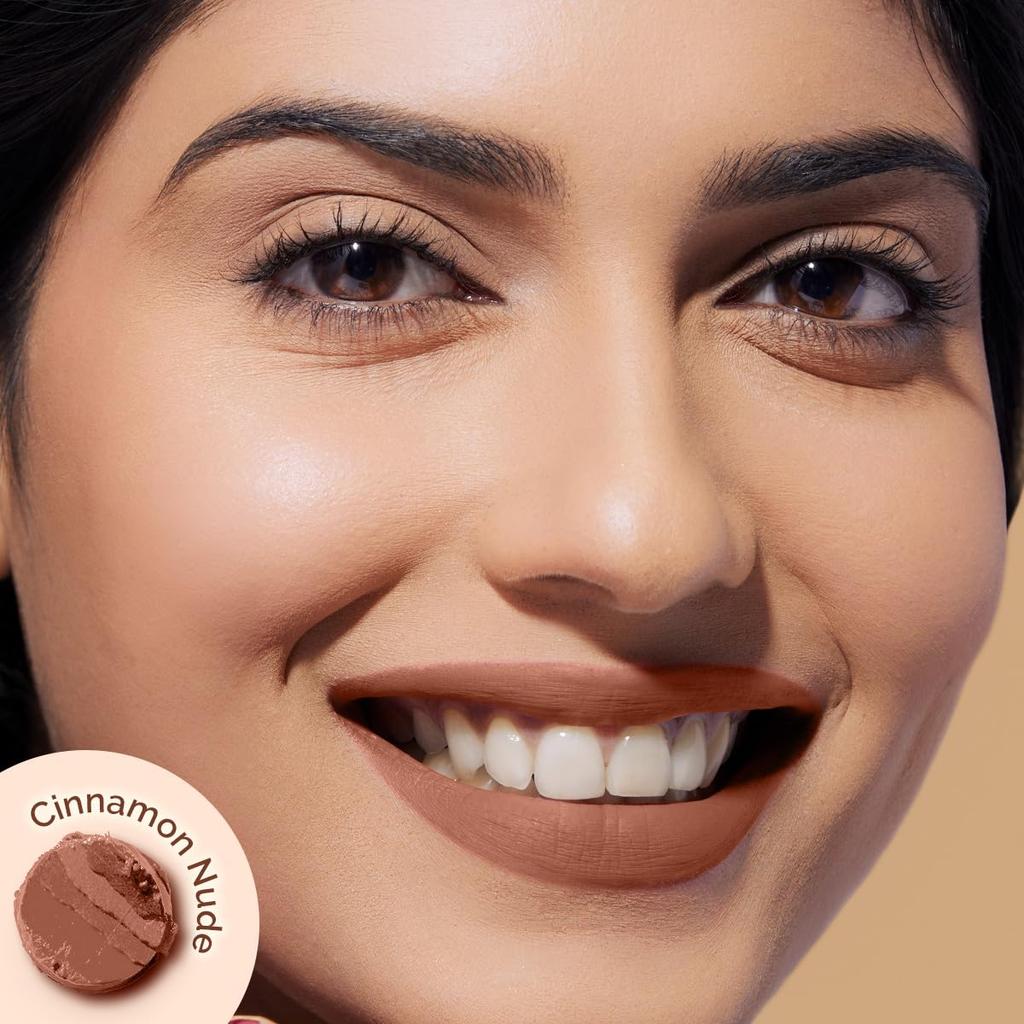 Mamaearth Moisture Matte Longstay Lipstick 2 G Pack of 1 - 12 Hour Smudge-Proof Hydrating Lip Color Cinnamon Nude