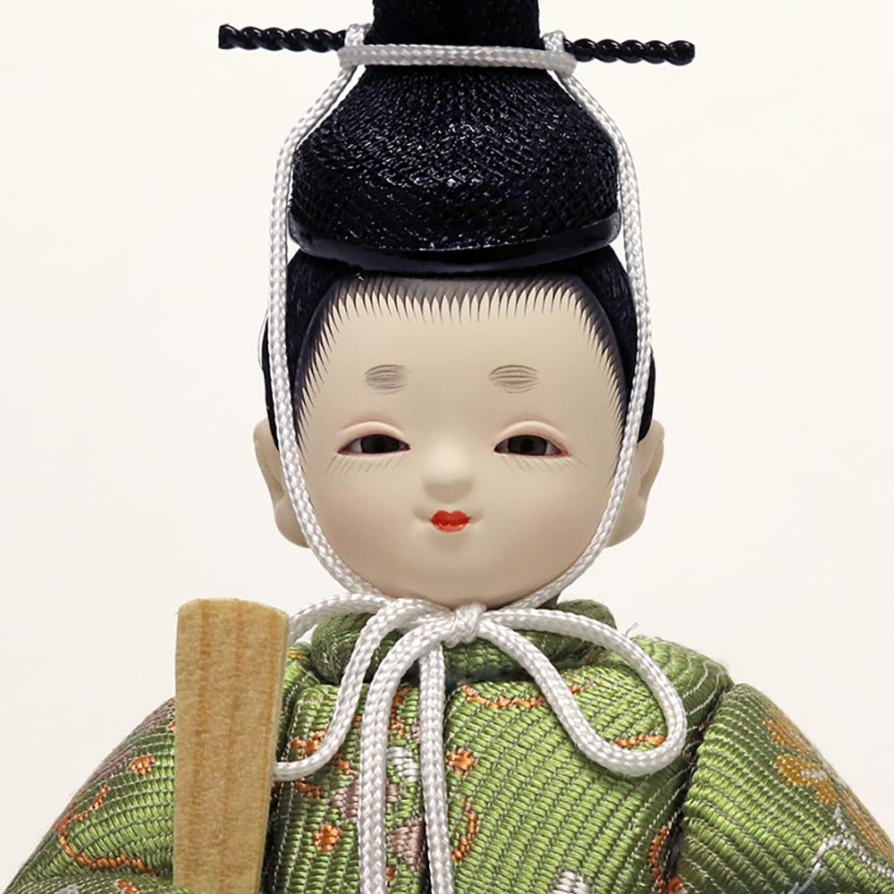 Hina Wooden Tsugumi Single Doll with Round Doll, Doll, Kotohoki, Tray, Natural, KTH-3201H2