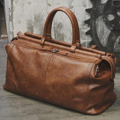 Men's Large Capacity Retro Crossbody Travel and Fitness Bag 