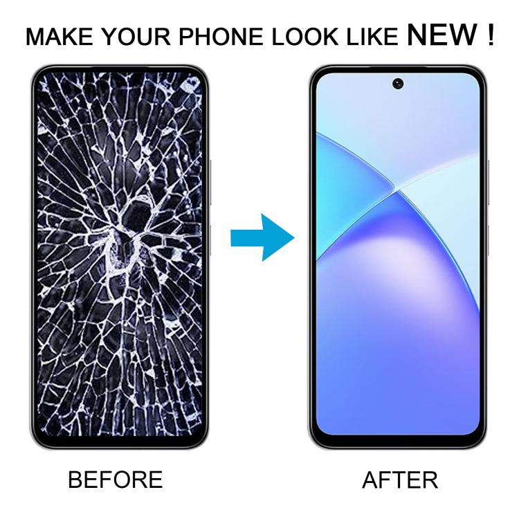 For Infinix Smart 10 X6725 Original LCD Screen Digitizer Full Assembly with Frame