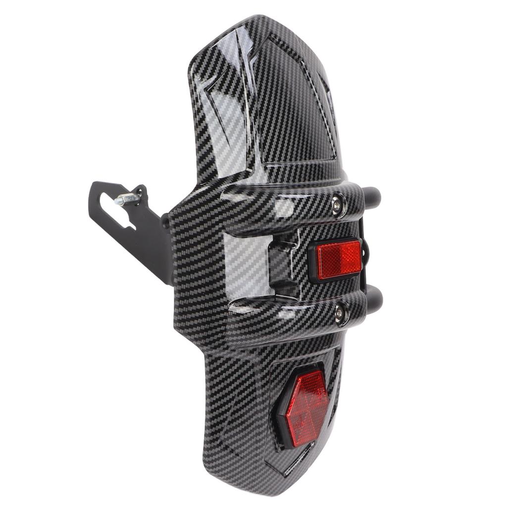 Motorcycle Rear Wheel Mudguard Carbon Fibre Style Splash Guard Universal Motorbike Refitting