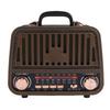 Retro Bluetooth Speaker AM FM SW Radio Rechargeable Vintage Wireless Speaker with Telescopic Antenna