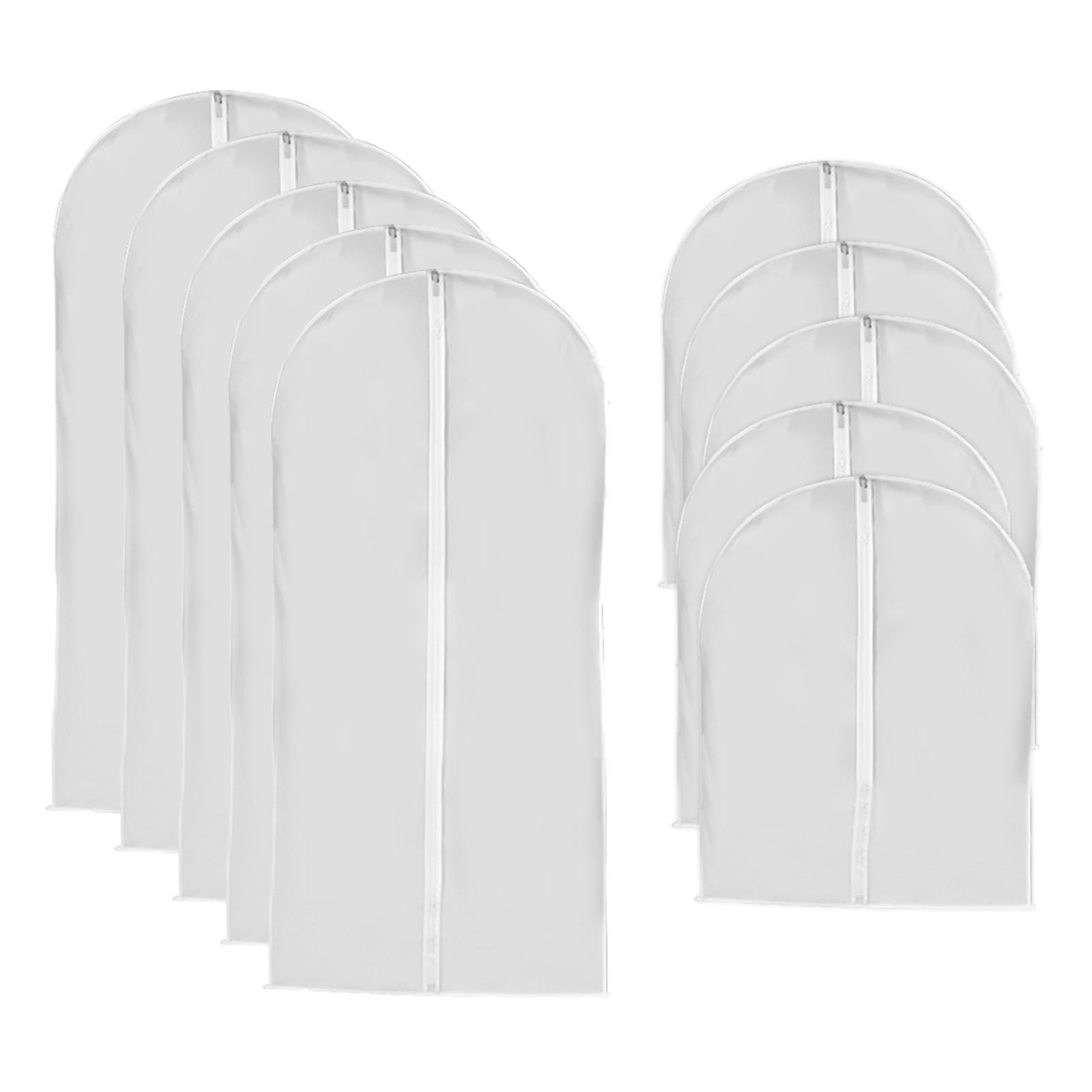 

10 шт. пылезащитный чехол для одежды, защитный чехол PEVA с застежкой-молнией для костюма, пальто, платья, пылезащитные сумки для хранения в гардеробе