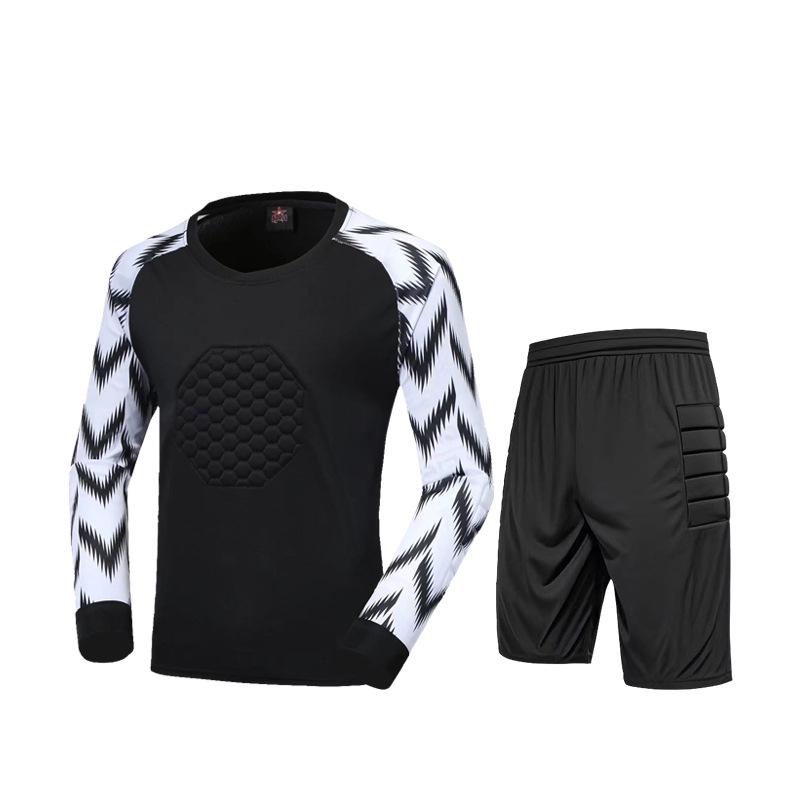 Goalkeeper Uniform with Anti-Fall and Anti-Collision Sponge Padding for Football Training