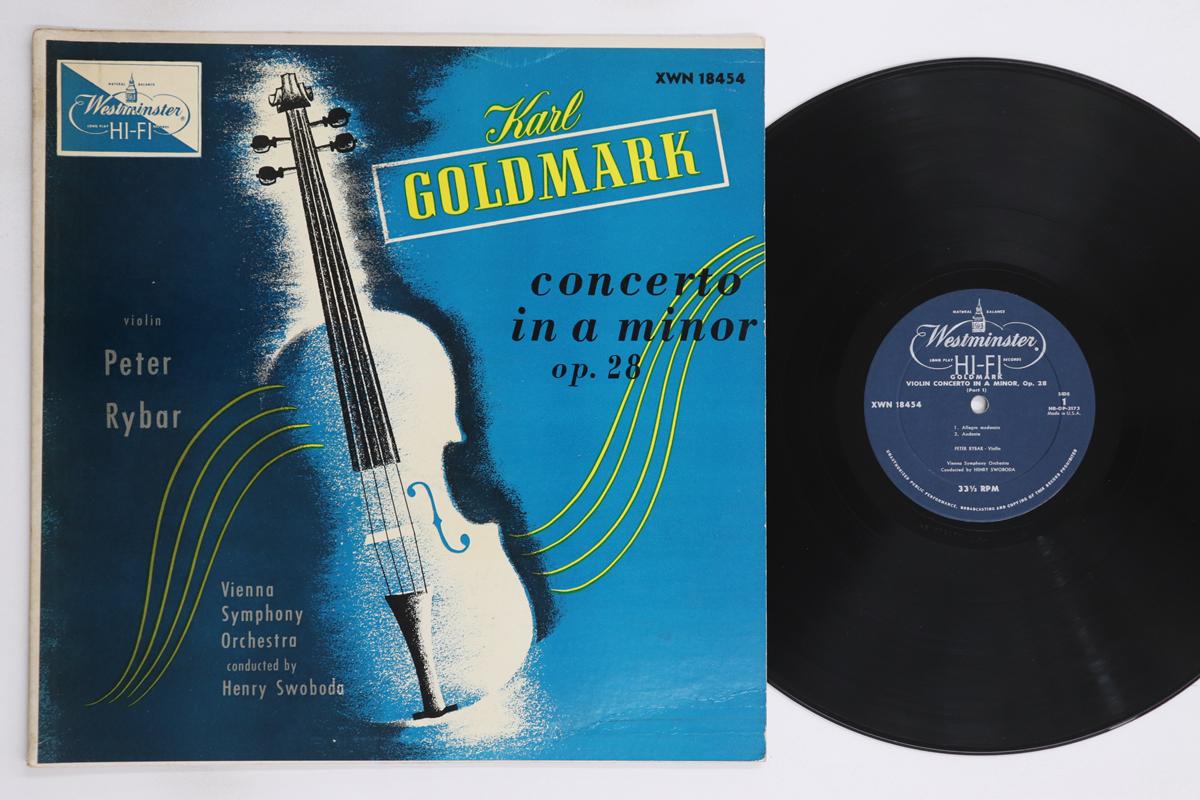 

LP Record PETER RYBAR, HENRY SWOBODA, VIENNA - Goldmark Concerto In A Minor Op28 XWN18454 WESTMINSTER 1958 US Classical Used