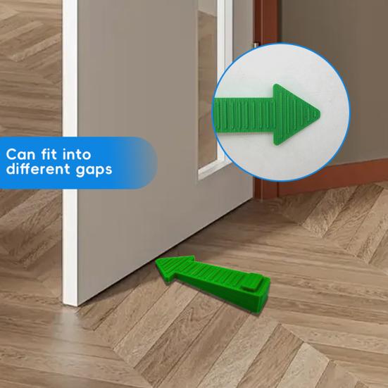 1/2/3Pcs Stackable Arrow Door Stopper Wedge Wall Protector Anti-slip Windproof No Drilling Anti-collision Carpet Tile Concrete Wooden Floor Doorstop