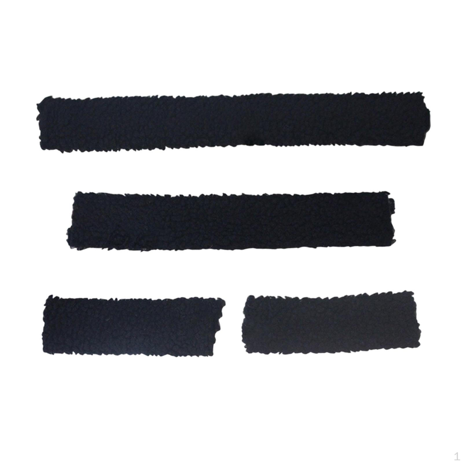 

4 Pieces Horse Halter Covers Bridle Nose Band Training Accessories Cushioned Equine Supplies Tack чёрный