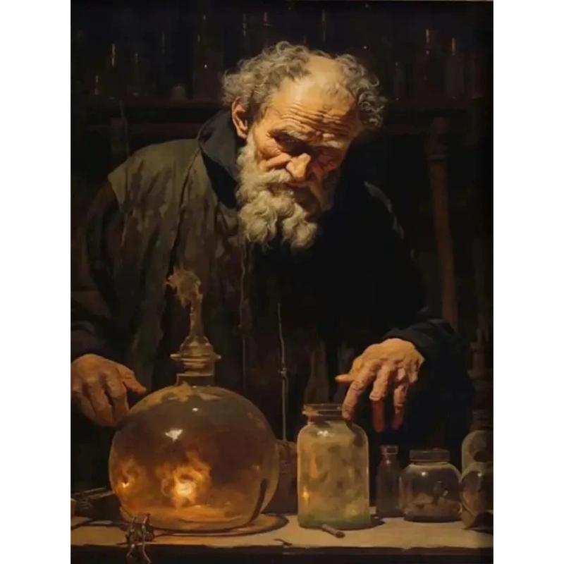 Retro Gothic Wizard Witches Portrait Poster Print Dark Magic Academy Character Canvas Painting Prints Halloween Wall Art Home Decor
