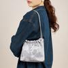 Yan Silk Cowhide Garbage Bag Chain Genuine Leather Women's Bag Shoulder Crossbody Small Bag Bucket Bag