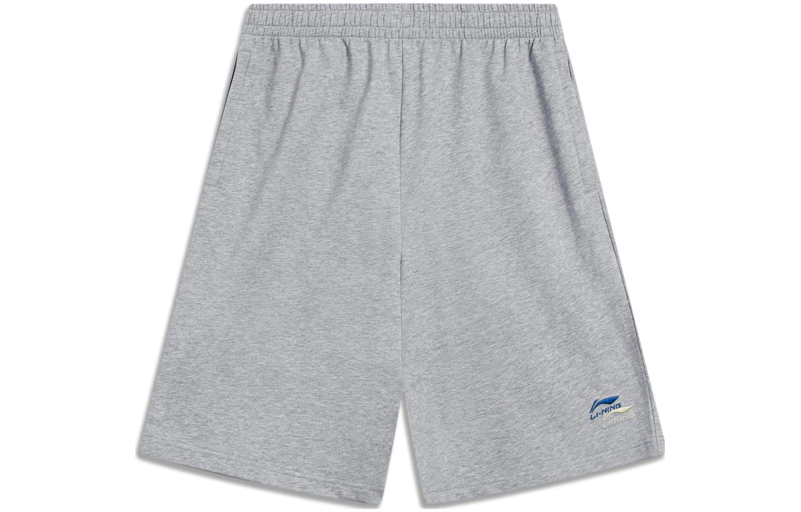 Li Ning Sports Life Collection Sports Shorts Men s Heather Gray AKST745-2 XL