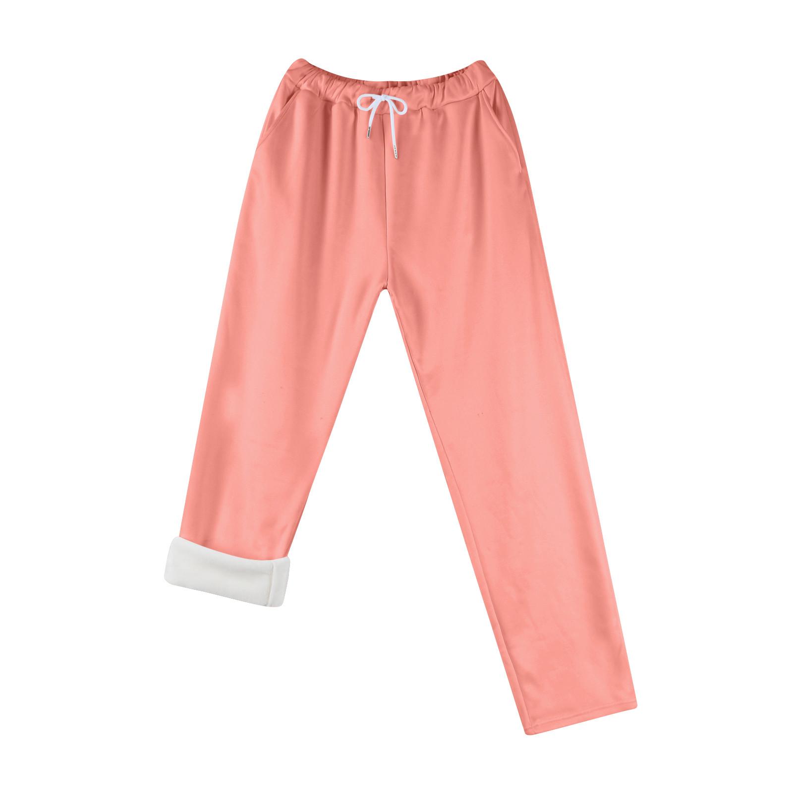 

Женские модные свободные однотонные спортивные штаны на шнурке, повседневные брюки с карманами XL арбуз красный