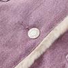 Semir Women's Loose Fit Padded Denim Jacket with Faux Fur Collar