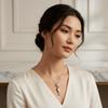 Natural Stone Fish Pendant Necklace Hypoallergenic Titanium Steel Chain  Jewelry Lovers
