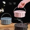 Fireproof Anti-Scald Mosquito Coil Holder with Lid - Iron Incense Burner for Indoor Use