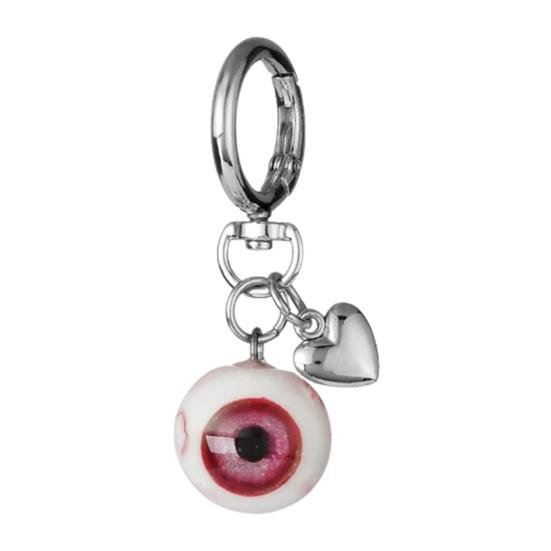 Eyeball Keychain Handmade Clay Craftsmanship Key Chain UV Resin Sealed