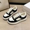 Thick-soled heightening versatile casual board shoes 2025 new autumn models popular women's lightweight soft-soled white shoes are not tired
