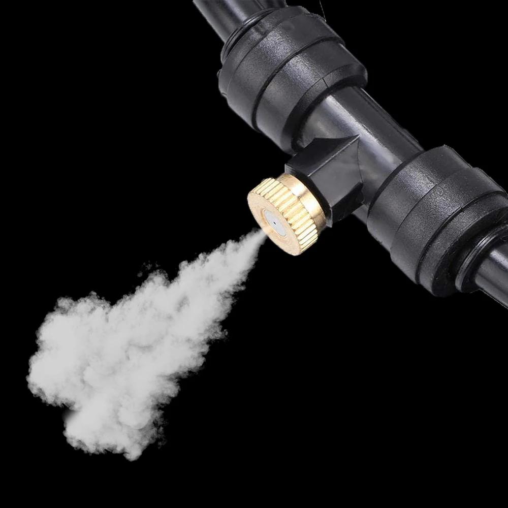 10PCS Atomizing Nozzle 3/16" Fog Spray Cooling Water System Accessories Garden Nebulizer Misting Sprayer 0.1/0.2/0.3/0.4/0.5mm
