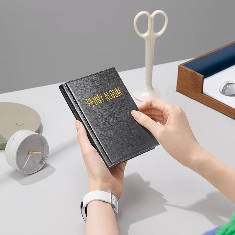 For Collector Coin Holder Albums Mini Penny Coin Storage Bag Collecting Money Organizer 108 Pockets Coins Collection Album Book