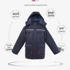 Men's Winter Anti-static Cotton-padded Work Jacket, Removable and Thickened for Warmth and Labor Protection.