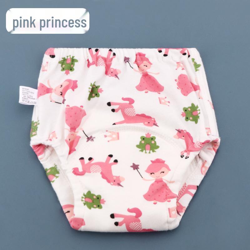 Chilot de scutec de pânză pentru bebeluși respirabil cu șase straturi, lavabil și pantaloni de antrenament impermeabili