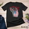 American Patriotic Basketball 4th Of July US Flag Men Boys Unisex T-shirt