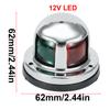 Indicator Navigation Lights Boat Indicator Light Polycarbonate Lens Red Silver Stainless Steel 100% Brand New Bow Light