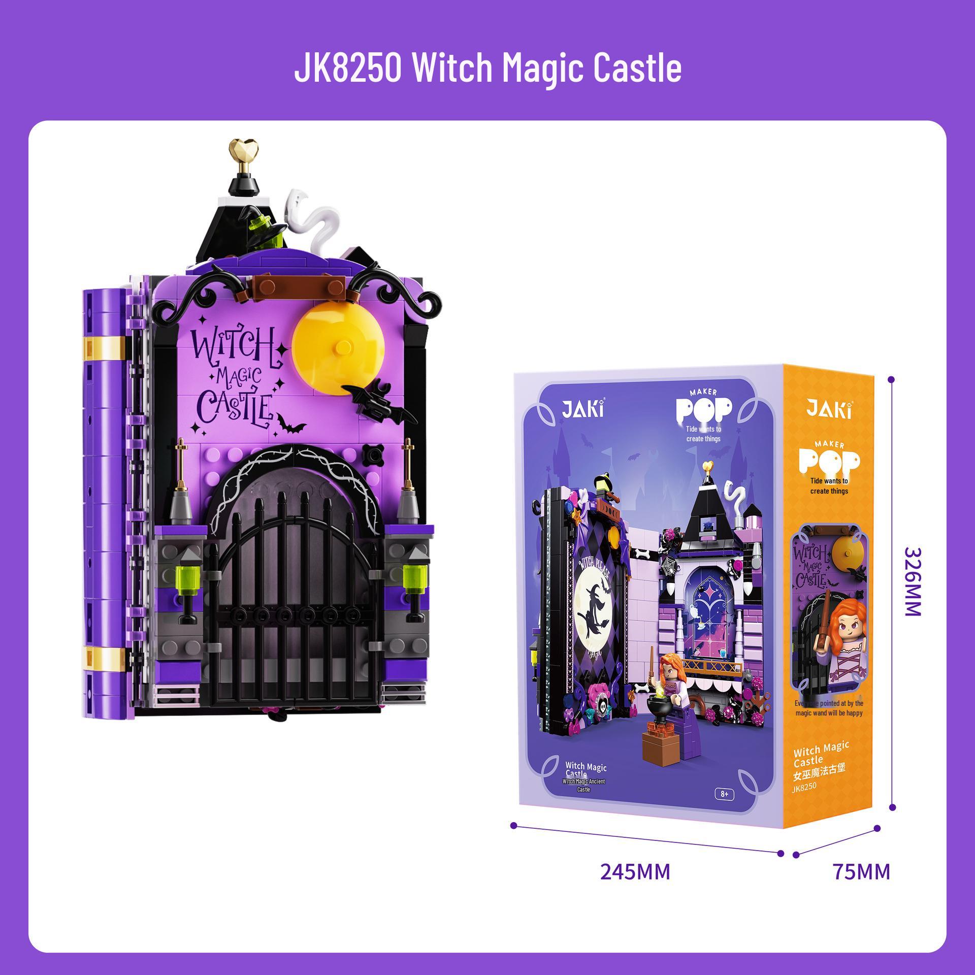 Jiaqi JK8250 Witch Princess Pop-Up Book Building Blocks - Creative Toy Gift for Girls