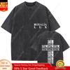 Rosalia Lux Tour Album 2025 Vintage Washed T Shirts Men Women Casual Oversized Cotton Tshirt Fashion Pop Print Clothing Tshirt
