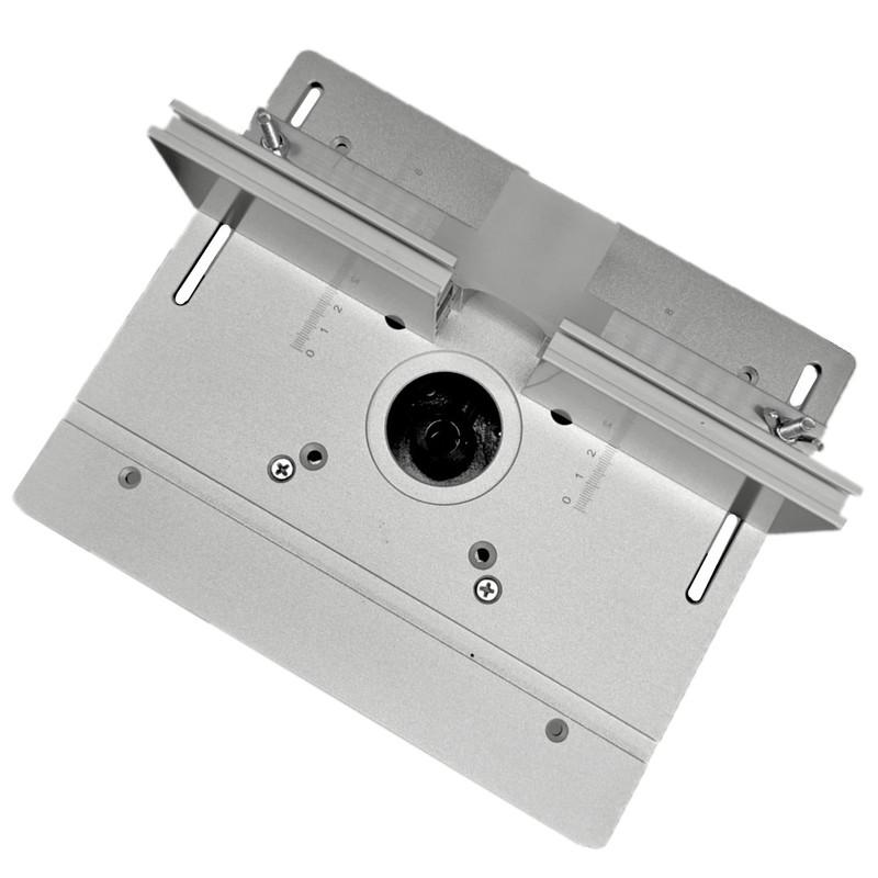 Multifunctional Aluminium Router Table Insert Plate Woodworking Electric Wood Router Flip Plate for Working Benches Router Plate