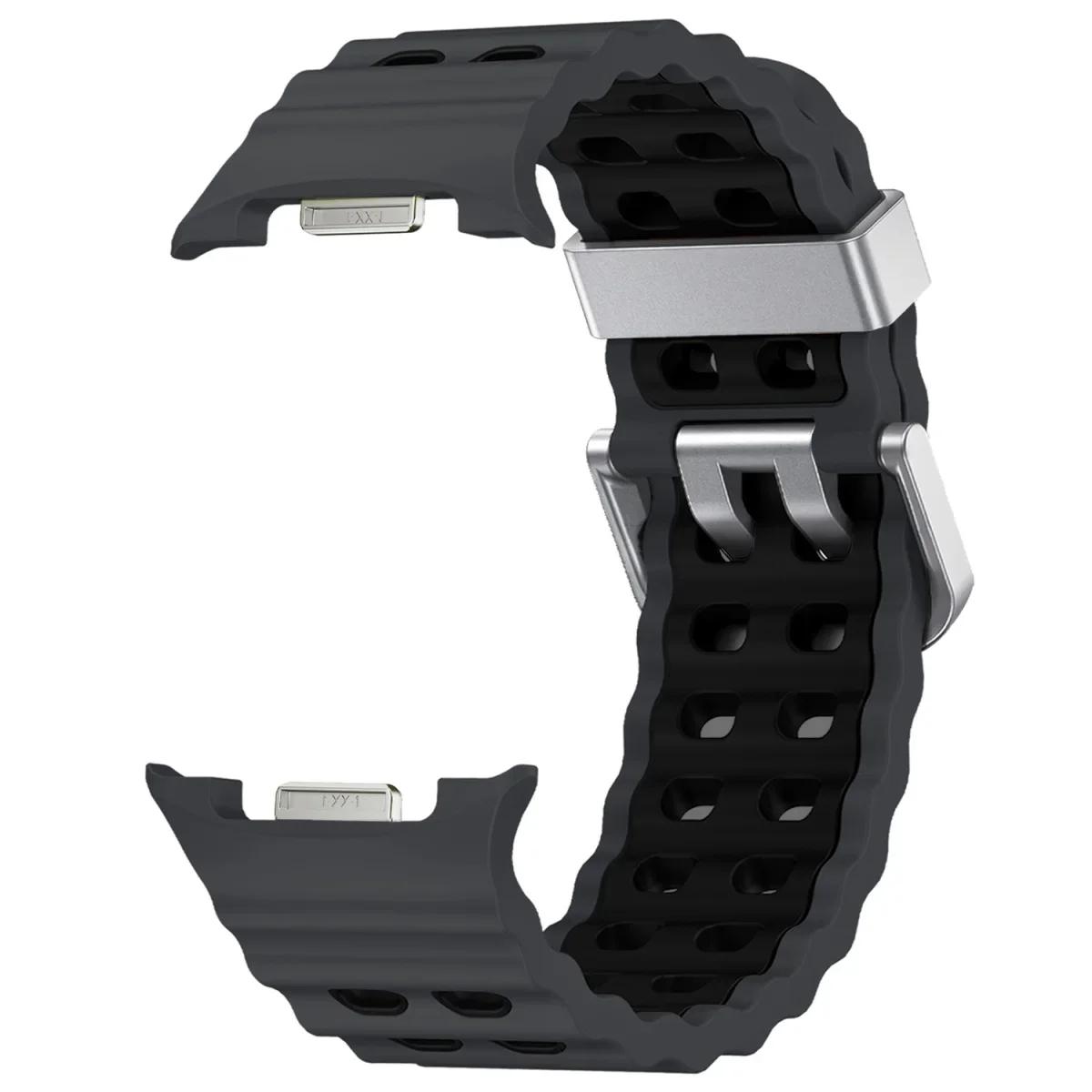 

Silicone Strap for Samsung Galaxy Watch 8 40mm 44mm/ 8 Classic 46mm Bracelet Belt Soft TPU Watchband Wristband Strap Accessories Watch 8 Classic 46MM