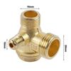 Air Compressor Check Valve 3-Port Zinc Alloy Check Valve For Air Compressor Parts With Exhaust Tube