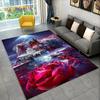 Crystal Velvet Carpet 3D Magic Castle Scenic Area Rug Non-Slip Floor Mat for Living Room Bedroom Kitchen Decor