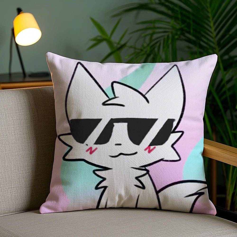 B-Boykisser Süße Katze Niedliche Kissenhülle Staubmilbenfrei Unsichtbarer Reißverschluss Sofa Bett