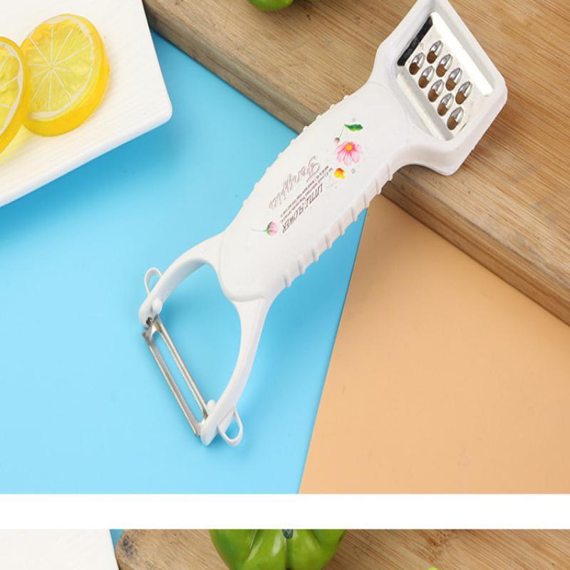 ZISIZ Multi-functional Stainless Steel Double-Head Peeler and Grater Set